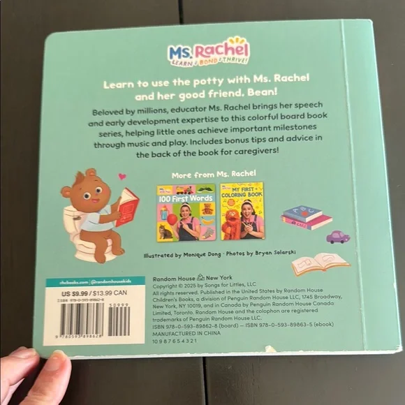 Rachel Potty Time with Bean Book - Picture 2 of 7